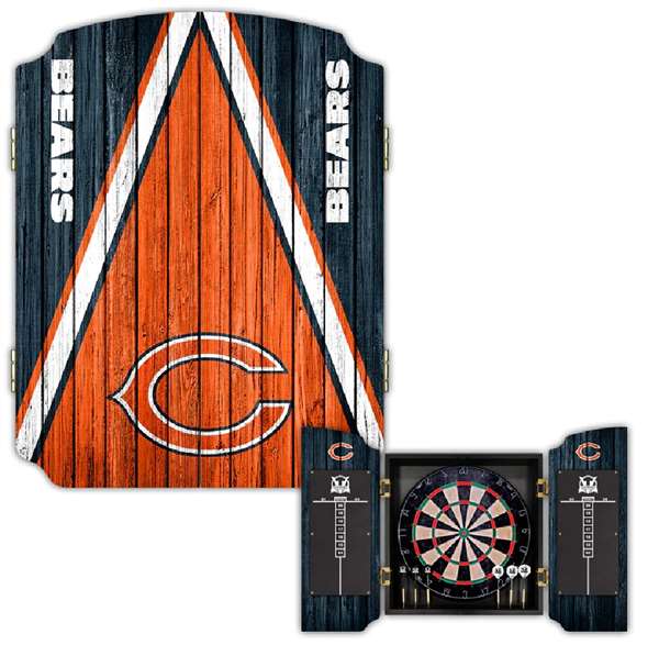 Chicago Bears Dartboard Cabinet Set  