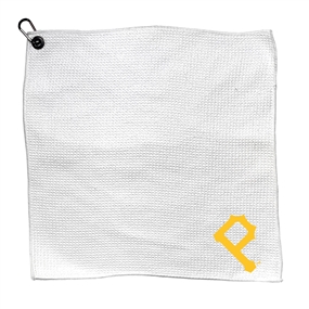 Pittsburgh Pirates Microfiber Golf Towel - 15" x 15" (White)  