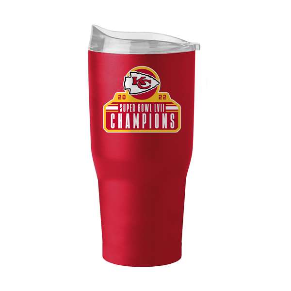 Kansas City Chiefs Super Bowl LVII Champions Premium Powdercoat 30 oz Tumbler Red