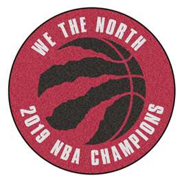 Toronto Raptors 2019 NBA Champions Round Basketball Mat