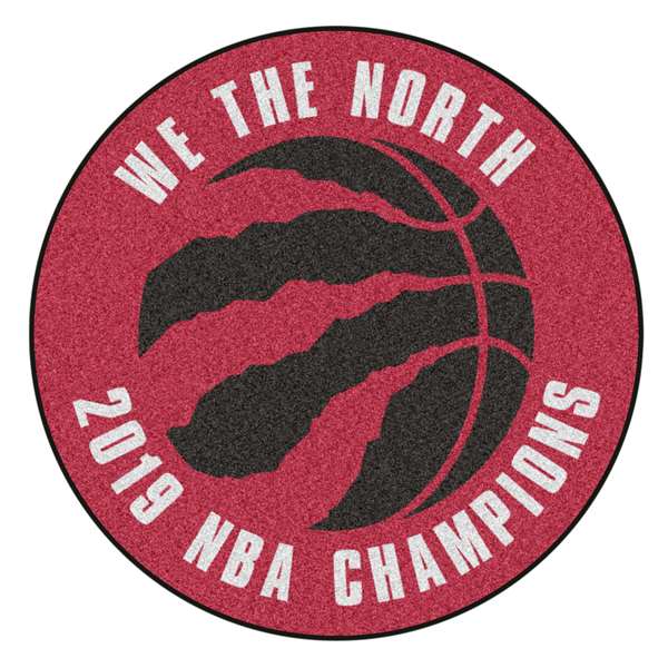 Toronto Raptors 2019 NBA Champions Round Basketball Mat