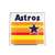 Houston Astros Embossed Color Emblem 2 Retro Rainbow Logo  