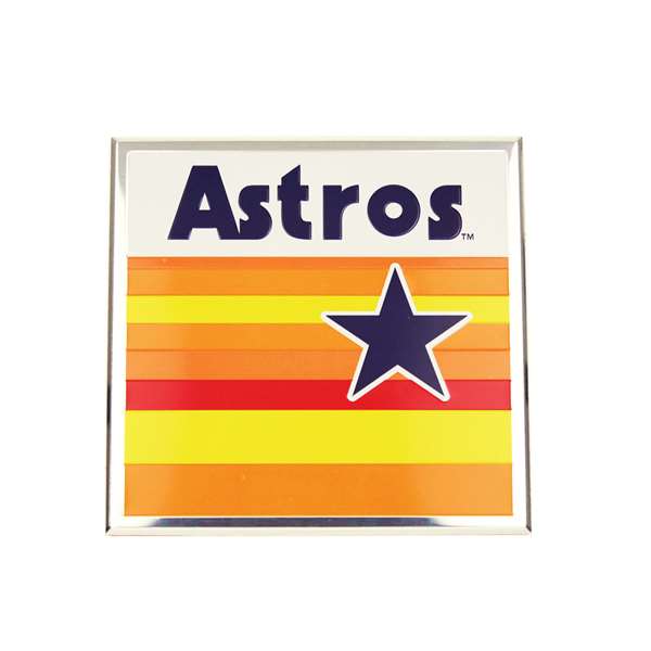 Houston Astros Embossed Color Emblem 2 Retro Rainbow Logo  