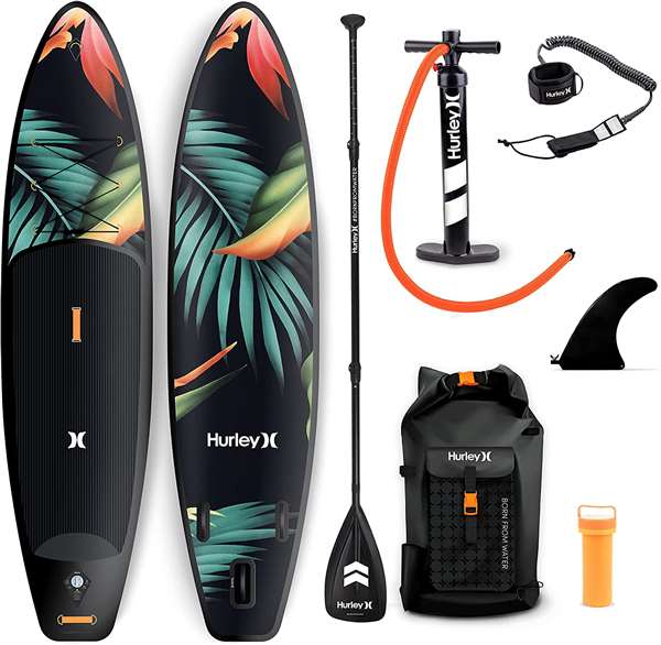 Hurley PhantomTour Paradise ISUP Inflatable Stand Up Paddleboard Set - 10 ft 6 in  