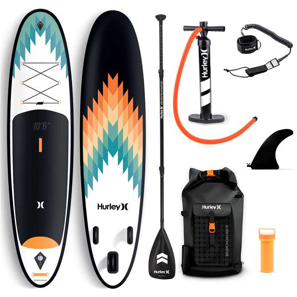 Hurley Advantage ISUP Inflatable Stand Up Paddleboard Set - 10 ft 6 in  