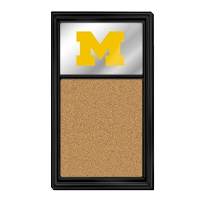 Michigan Wolverines: Mirrored Cork Note Board