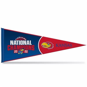 Kansas Jayhawks 2021-22 NCAA Basketball National Champions Pennant 12 X 30 inches