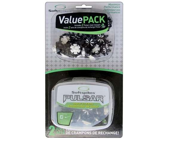 Softspikes Pulsar Golf Cleats Fast Twist 3.0 Value Pack,Black  