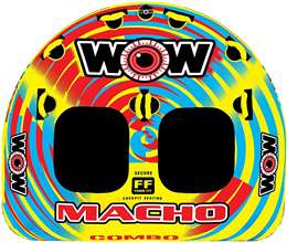WOW Sports Macho Towable Tube for Boating 2 - 3 Person   