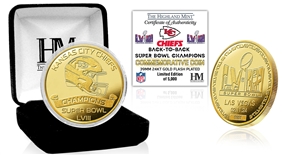 Kansas City Chiefs Super Bowl LVIII Champions Gold Mint Coin  