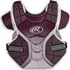 Rawlings Softball Protective Velo Chest Protector 14 inch Maroon/White 