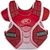 Rawlings Softball Protective Velo Chest Protector 14 inch Scarlet/White