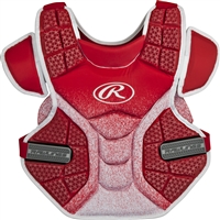 Rawlings Softball Protective Velo Chest Protector 14 inch Scarlet/White