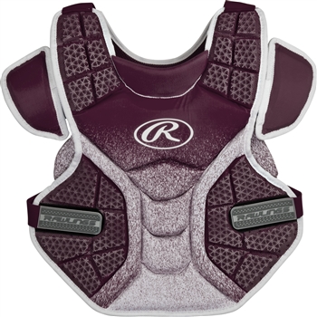 Rawlings Softball Protective Velo Chest Protector 13 inch Maroon/White