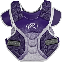 Rawlings Softball Protective Velo Chest Protector 13 inch Purple/White 