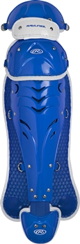 Rawlings Softball Protective Velo Leg Guards 13 inch Royal/White