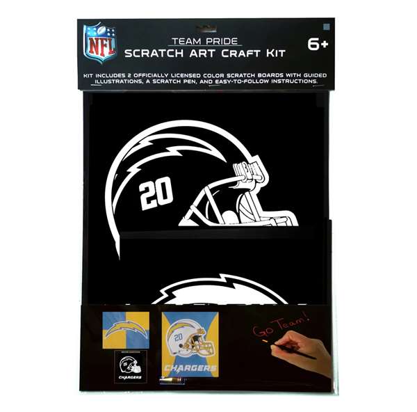 Los Angeles Chargers Scratch Art Craft Kit   
