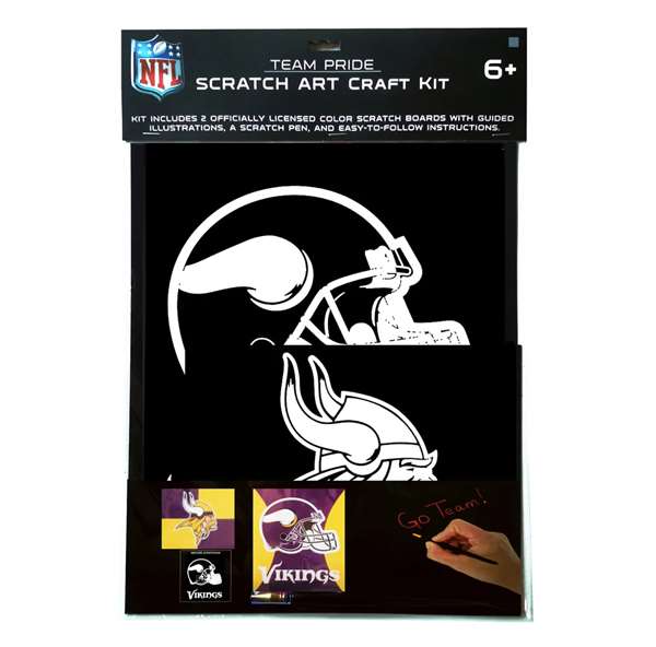 Minnesota Vikings Scratch Art Craft Kit   