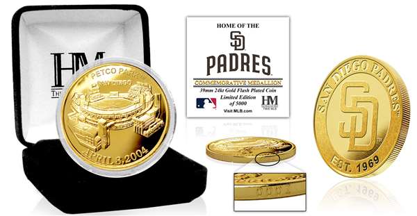 San Diego Padres "Stadium" Gold Mint Coin  
