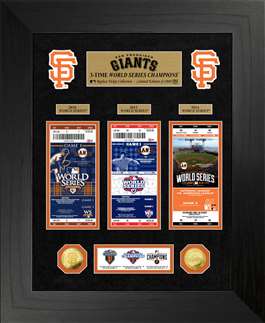 San Francisco Giants World Series Deluxe Gold Coin & Ticket Collection  