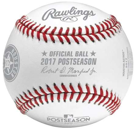 Rawlings Houston Astros 2017 American League Champions Official Baseball with Display Cube
