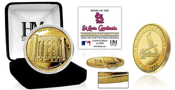 St. Louis Cardinals "Stadium" Gold Mint Coin  