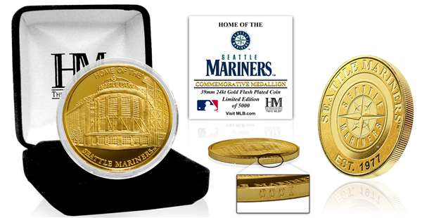 Seattle Mariners "Stadium" Gold Mint Coin  