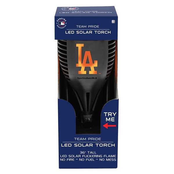 Los Angeles Baseball Dodgers Solar Powered LED Torch Light for Patio, Deck & Yard  