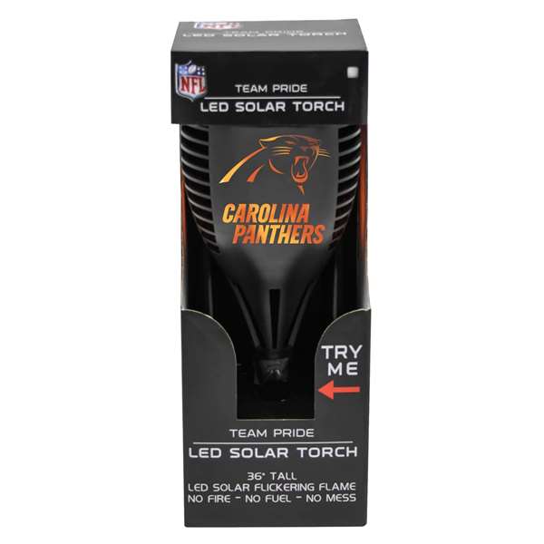 Carolina Panthers Solar Powered LED Torch Light for Patio, Deck & Yard  