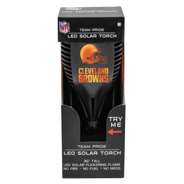 Cleveland Browns Solar Powered LED Torch Light for Patio, Deck & Yard  