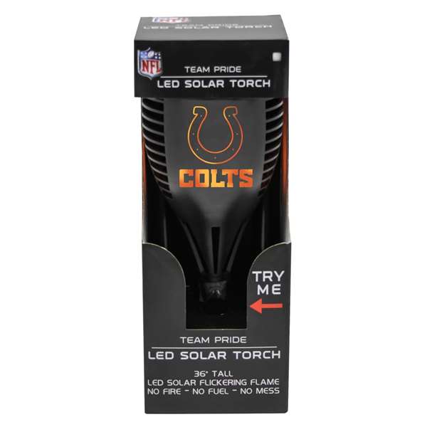 Indianapolis Colts Solar Powered LED Torch Light for Patio, Deck & Yard  