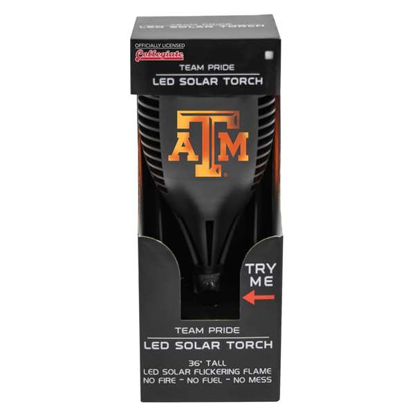 Texas A&M Aggies Solar Powered LED Torch Light for Patio, Deck & Yard  