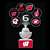 Wisconsin Badgers LED Mini Spotlight Projector