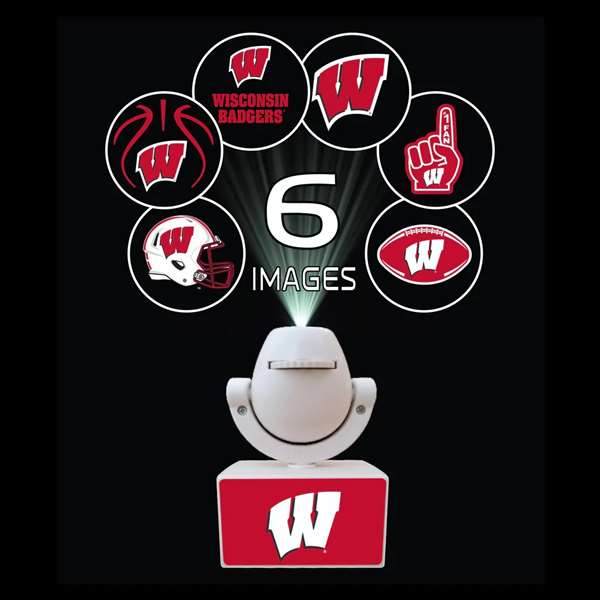 Wisconsin Badgers LED Mini Spotlight Projector