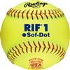Rawlings USA 10" Level 1 Soft Center RIF Official Softballs (SR10RYSA) ( 1 Dozen Balls) 