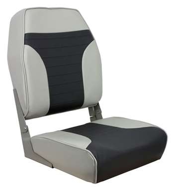 Springfield Economy Coach Folding High Back - Charcoal/Gray  Boat Seat