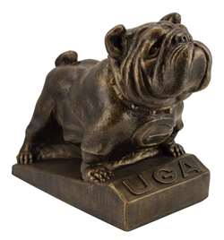 Georgia Bulldogs Bronze Finish Stone Mascot  