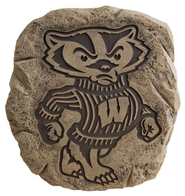 Wisconsin Badgers Bronze Finish Stepping Stone  