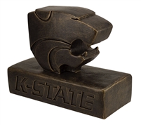Kanasas State Wildcats Powercat Bronze Finish Stone Mascot  