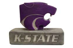 Kanasas State Wildcats Powercat Painted Stone Mascot  