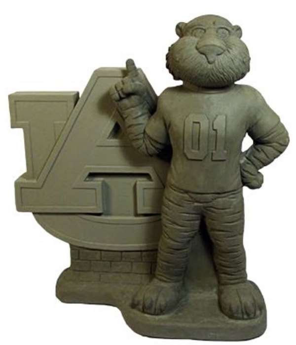 Auburn Tigers Aubie Vintage Finish Stone Mascot  