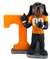 Tennessee Volunteers Power T and Smokey Painted Stone Mascot  