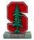 Stanford Cardinal Tree Logo Stone Mascot Painted  