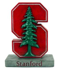 Stanford Cardinal Tree Logo Stone Mascot Painted  