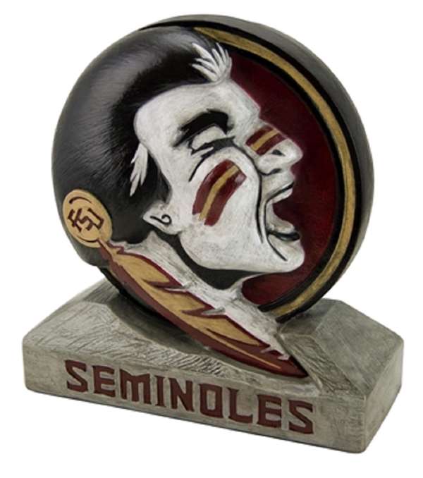 Florida State Seminole Stone Mascot Painted  