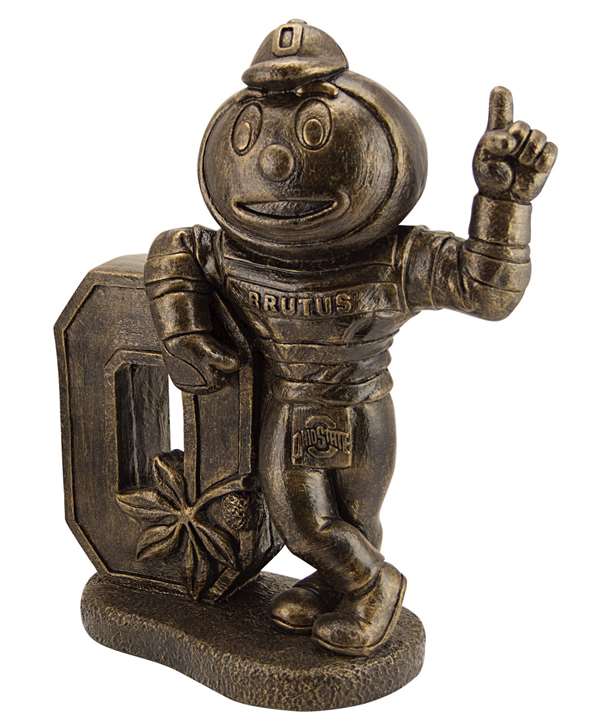 Ohio State Buckeyes Brutus Buckeye Bronze Finish Stone Mascot  