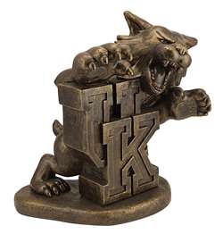 Kentucky Wildcats Bronze Finish Stone Mascot  