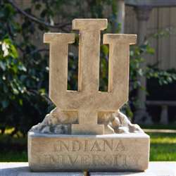 Indiana Hoosiers IU Trident  Logo Vintage Finish Stone Mascot  