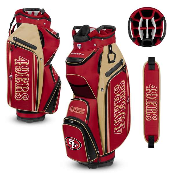 San Francisco 49ers Bucket III Cart Golf Bag