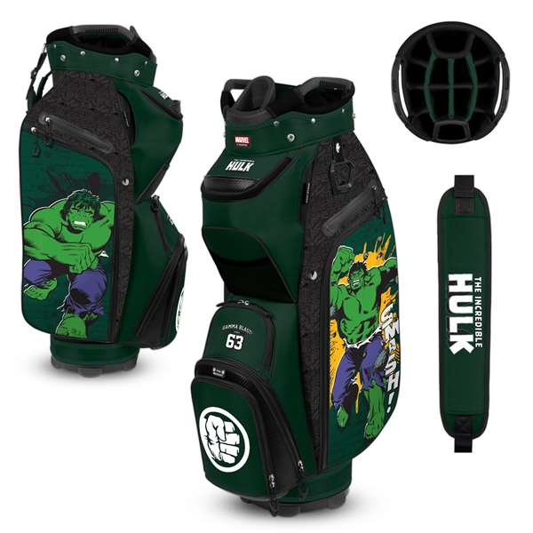 The Incredible Hulk Marvel Bucket III Cart Golf Bag